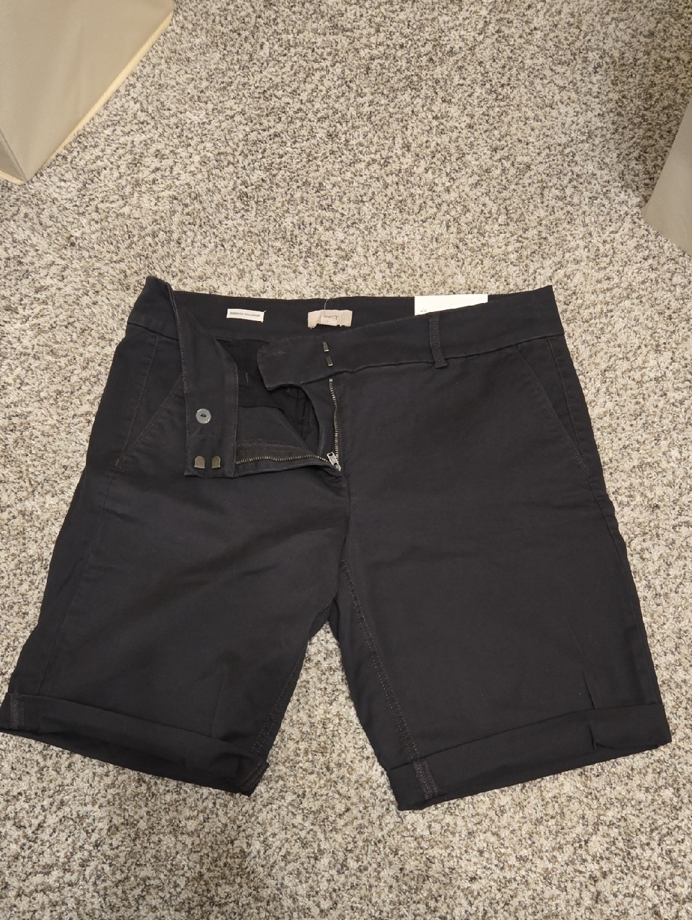 LOFT Outlet Dark Charcoal Women's Bermuda Shorts